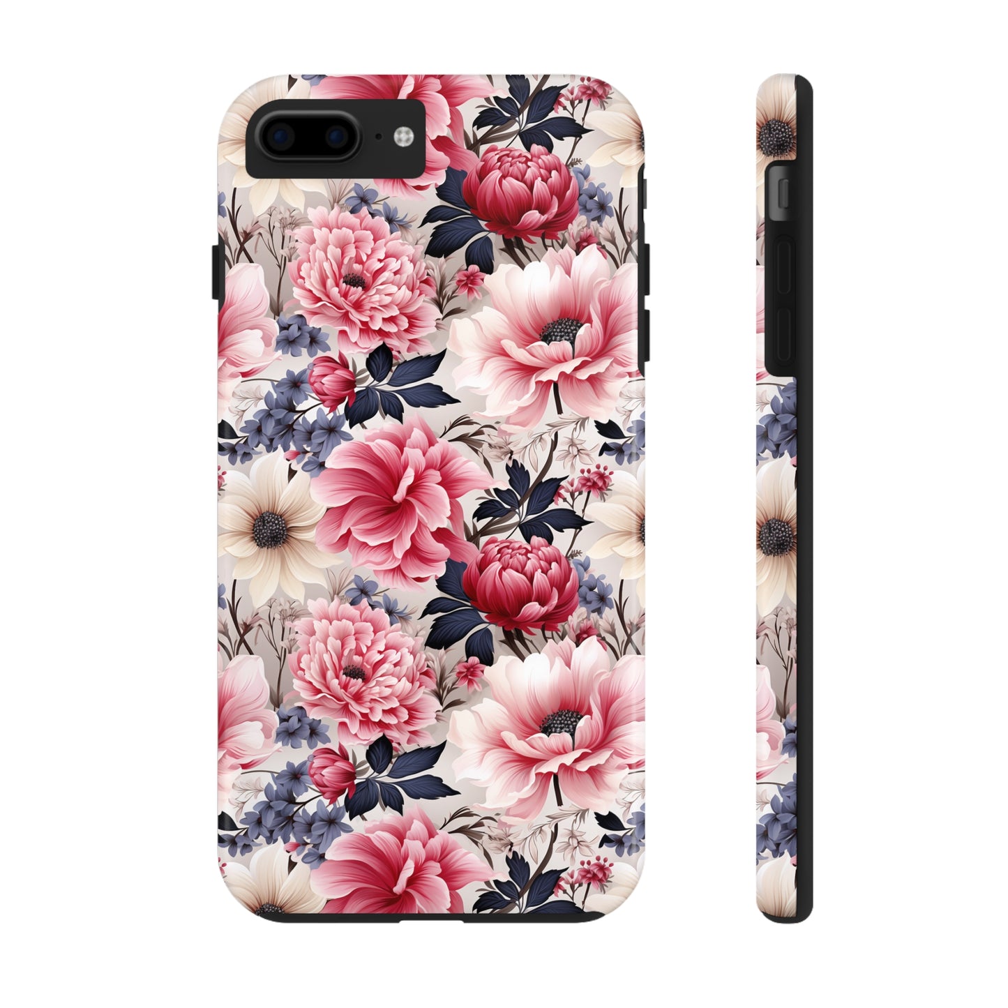 Elegant Blooms Digital print Design Tough Phone Case compatible with a large variety of iPhone models, Gift, Phone Case