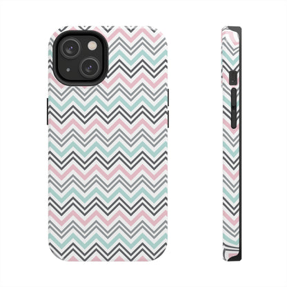 Pastel Chevron print design Tough Phone Case compatible with a large variety of iphone models