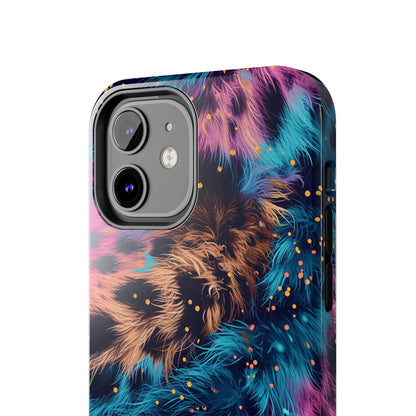 Multicolor unique leopard Pattern Design Tough Phone Case compatible with a large variety of iPhone models, Gift, Phone Case