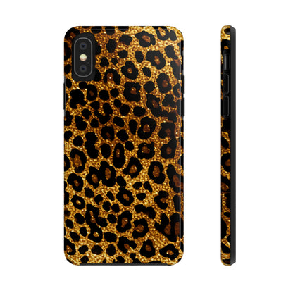 Cheetah Print design Tough Phone Case compatible with a large variety of iPhone models, Birthday Gift, Phone Case