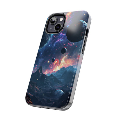 Galaxy Themed Digital print Design Tough Phone Case compatible with a large variety of iPhone models, Gift, Phone Case