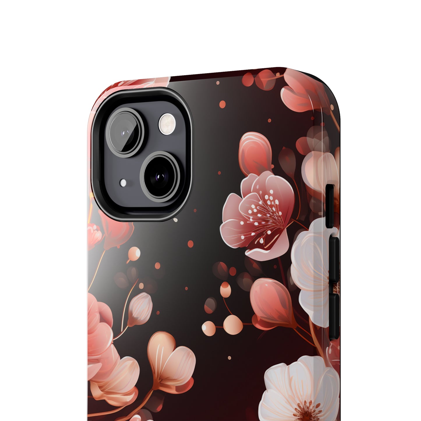 Pretty Pink Flowers Pattern Design Tough Phone Case compatible with a large variety of iPhone models, Gift, Phone Case