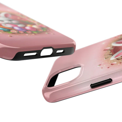 Easter Bunny Hole in the Wall design Tough Phone Case compatible with a large variety of iphone models