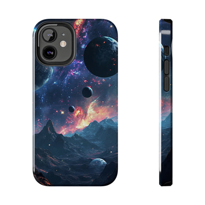 Galaxy Themed Digital print Design Tough Phone Case compatible with a large variety of iPhone models, Gift, Phone Case