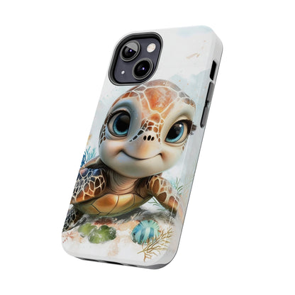 Cute Sea Turtle print Design Tough Phone Case compatible with a large variety of iPhone models, Gift, Phone Case