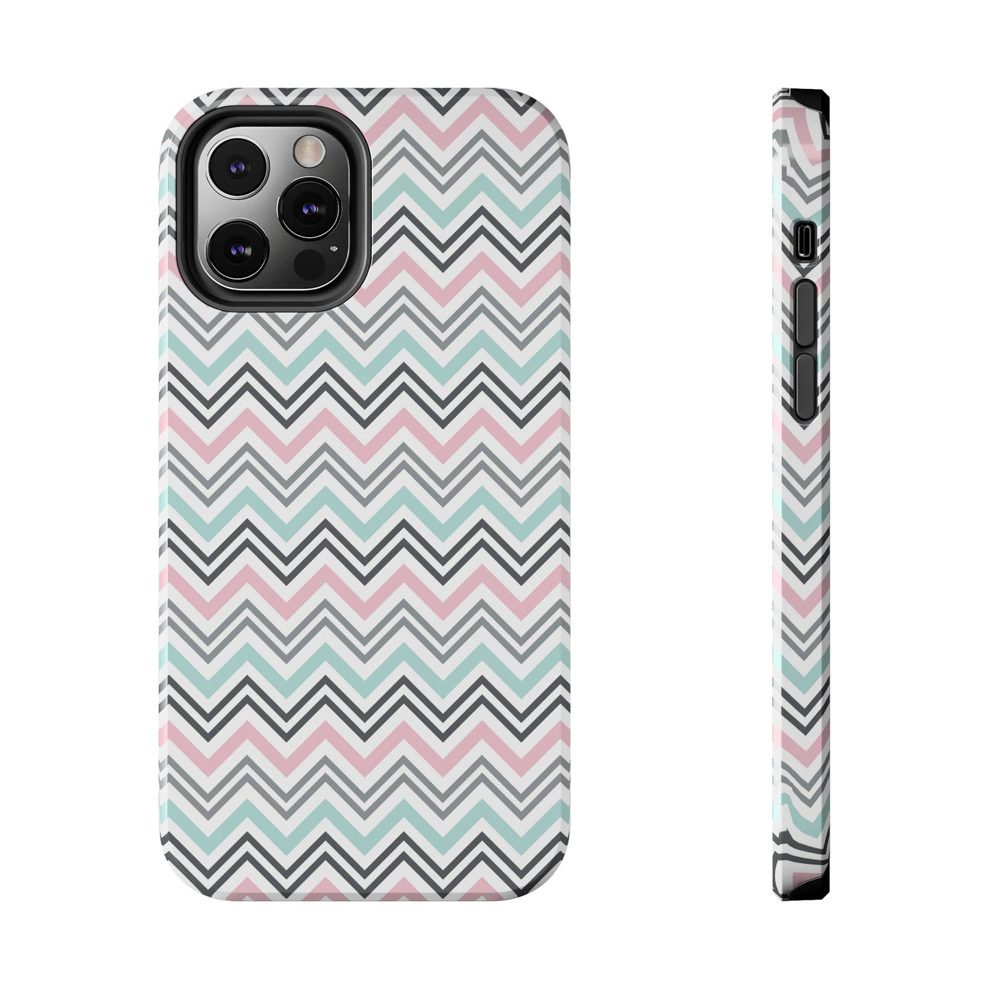 Pastel Chevron print design Tough Phone Case compatible with a large variety of iphone models