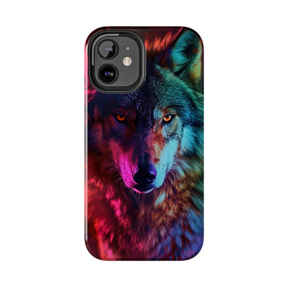 Wolf Digital print Design Tough Phone Case compatible with a large variety of iPhone models, Gift, Phone Case