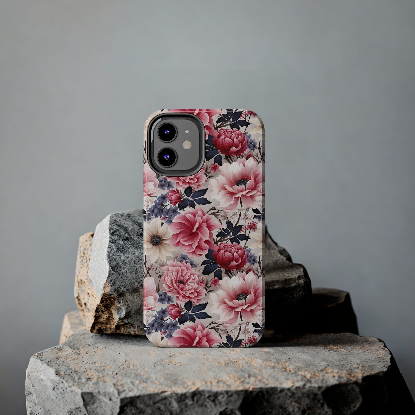 Elegant Blooms Digital print Design Tough Phone Case compatible with a large variety of iPhone models, Gift, Phone Case