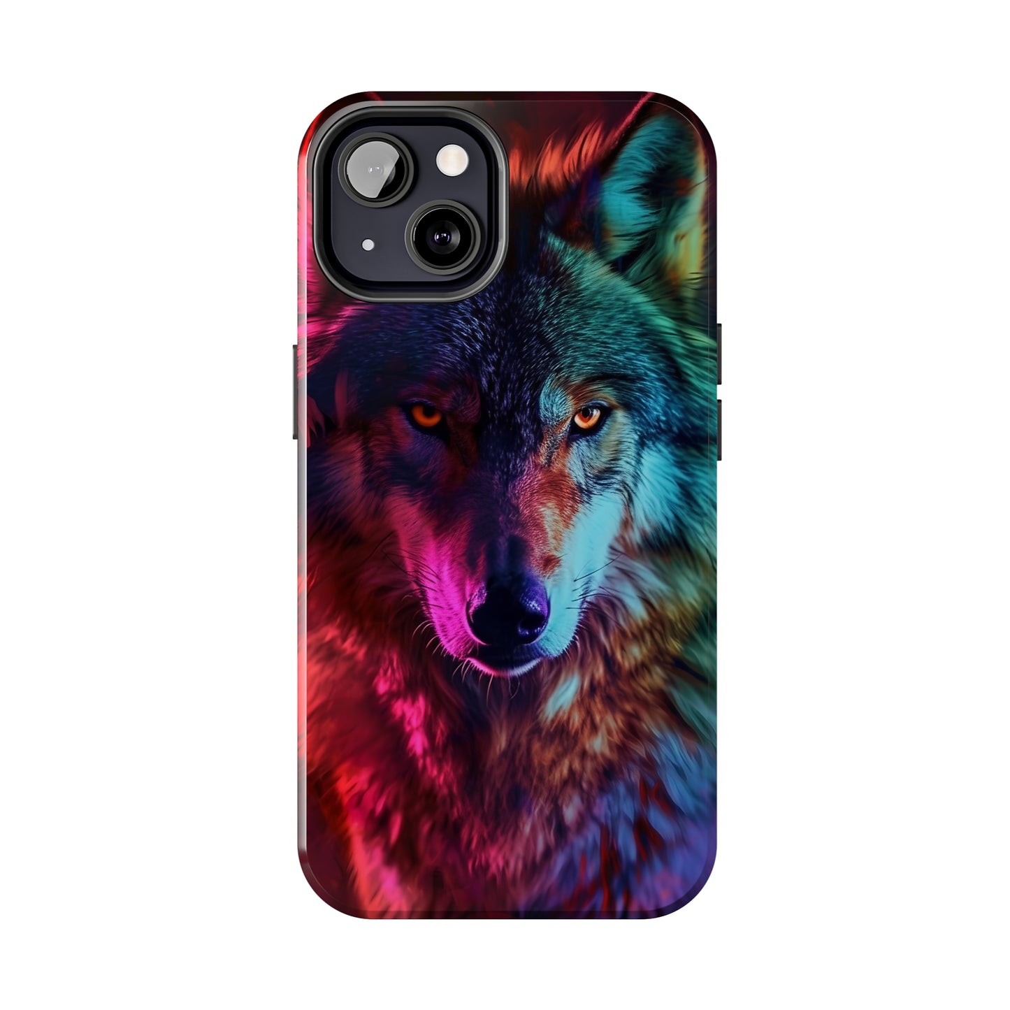 Wolf Digital print Design Tough Phone Case compatible with a large variety of iPhone models, Gift, Phone Case