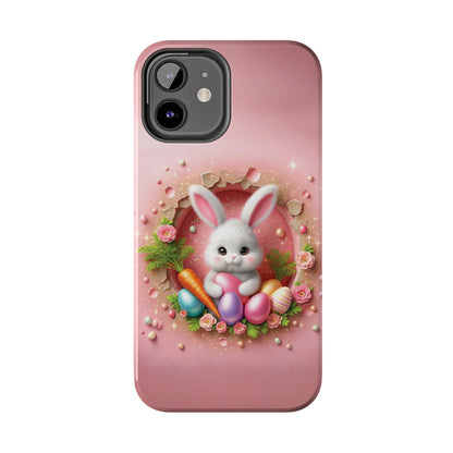 Easter Bunny Hole in the Wall design Tough Phone Case compatible with a large variety of iphone models