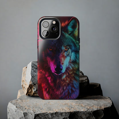 Wolf Digital print Design Tough Phone Case compatible with a large variety of iPhone models, Gift, Phone Case