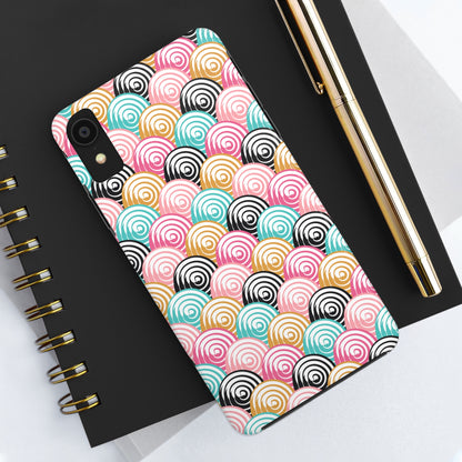 Rainbow Swirls Pattern design Tough Phone Case compatible with a large variety of iphone models