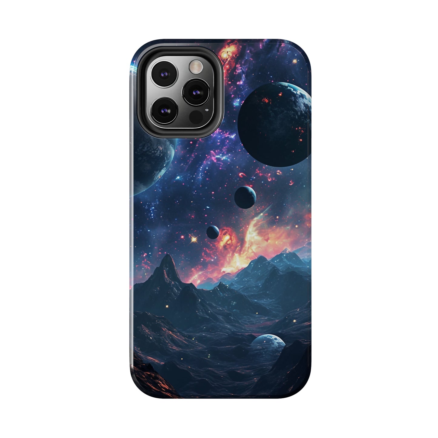 Galaxy Themed Digital print Design Tough Phone Case compatible with a large variety of iPhone models, Gift, Phone Case