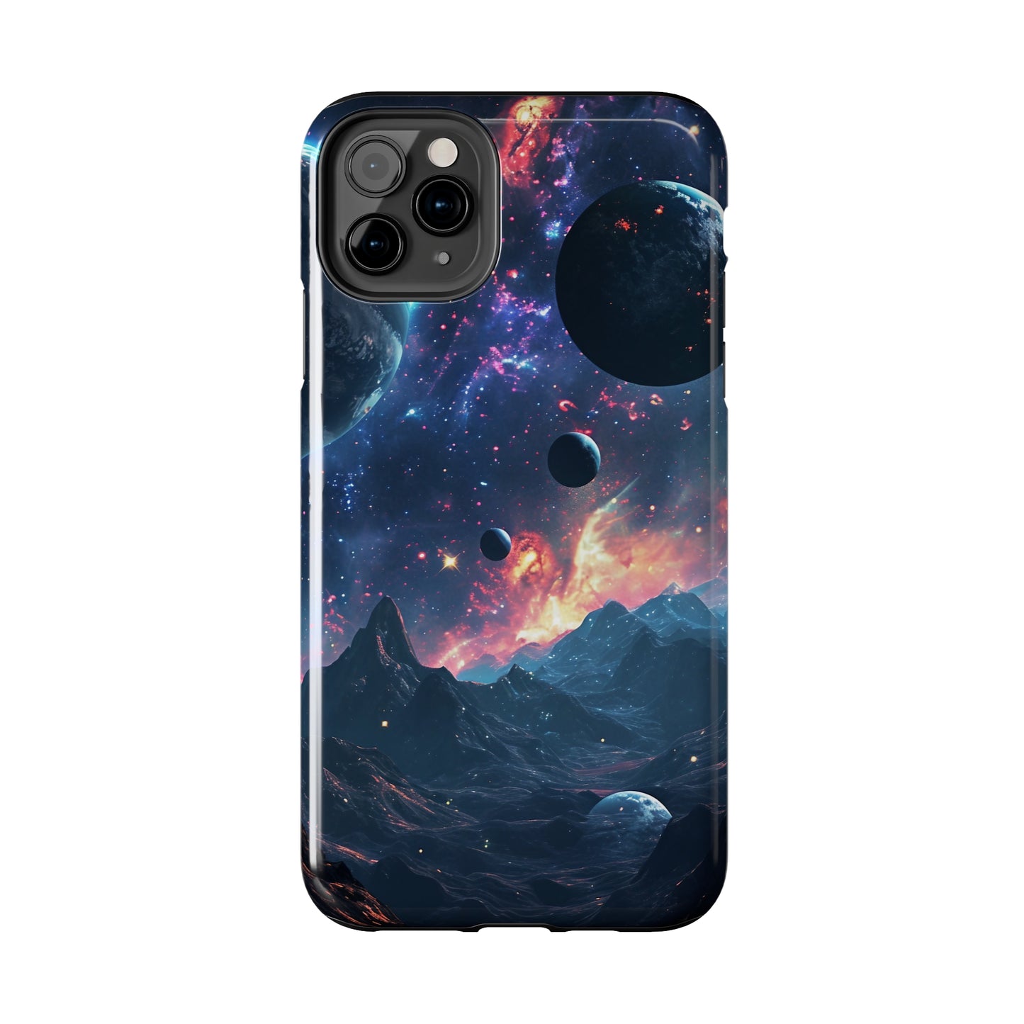 Galaxy Themed Digital print Design Tough Phone Case compatible with a large variety of iPhone models, Gift, Phone Case