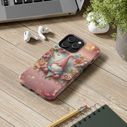 Super Cute Gnome Digital print Design Tough Phone Case compatible with a large variety of iPhone models, Gift, Phone Case