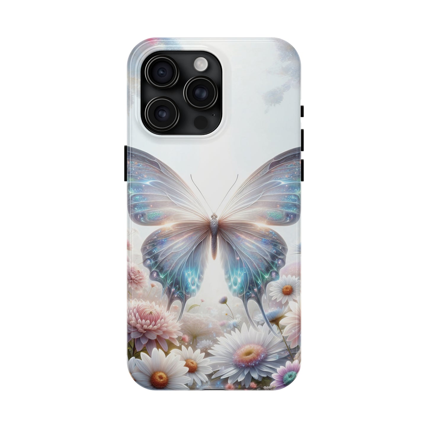 Fantasy Butterfly and Floral design Tough Phone Case compatible with a large variety of iphone models