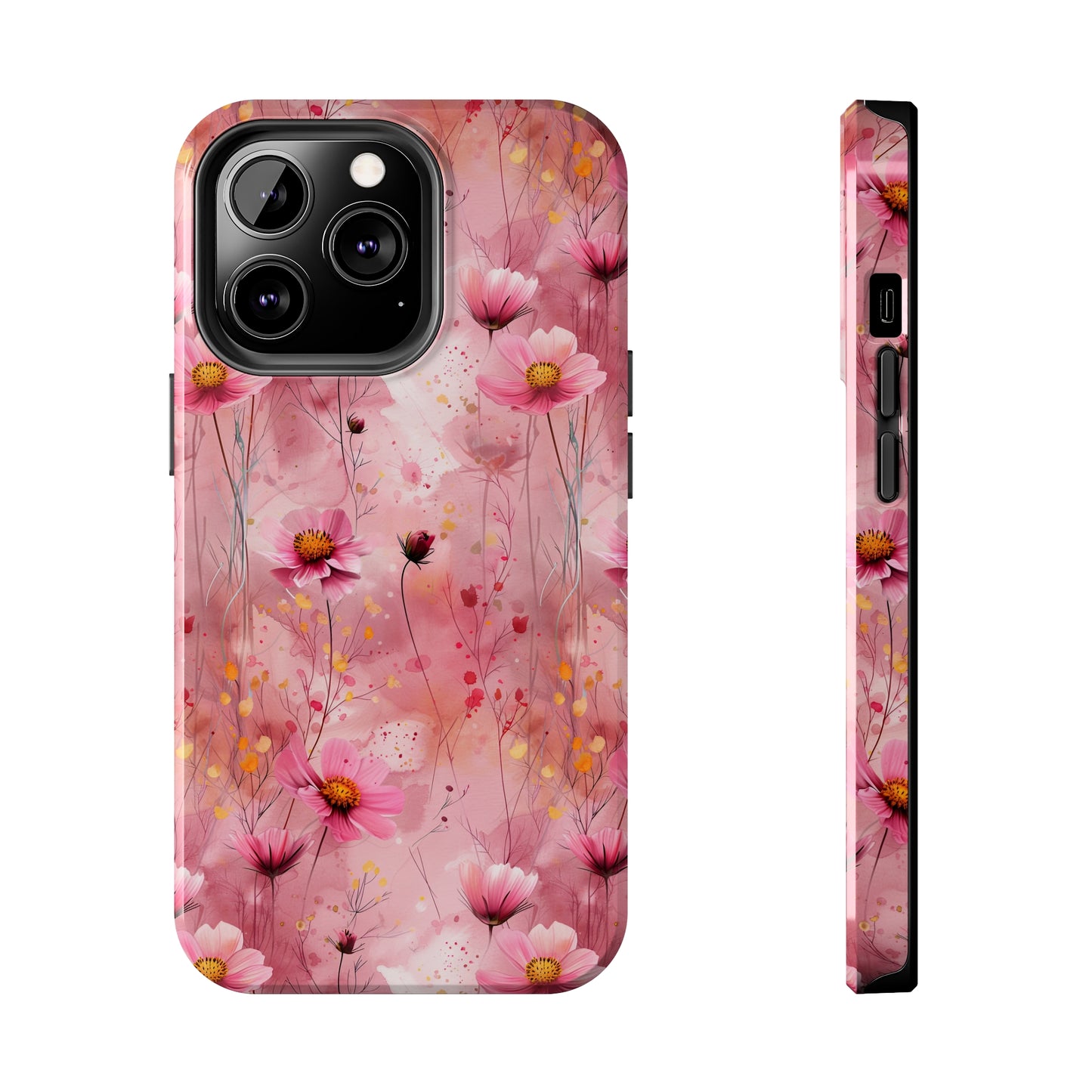 Pastel Grunge Floral pattern iPhone Case, Aesthetic Phone Cover, Artsy Floral Design, Protective Phone Cover compatible with a large variety of iPhone models, Phone Case, Gift