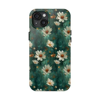 Watercolor Daisy Floral iPhone Case, Elegant White Blossom Design, Protective Phone Cover, Stylish Watercolor Flower Pattern compatible with a large variety of iPhone models, Phone Case, Gift