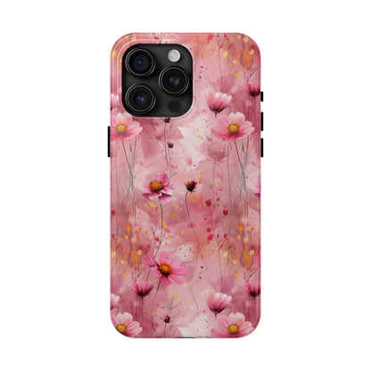 Pastel Grunge Floral pattern iPhone Case, Aesthetic Phone Cover, Artsy Floral Design, Protective Phone Cover compatible with a large variety of iPhone models, Phone Case, Gift