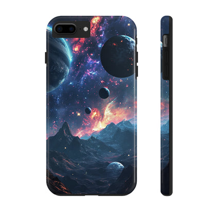 Galaxy Themed Digital print Design Tough Phone Case compatible with a large variety of iPhone models, Gift, Phone Case