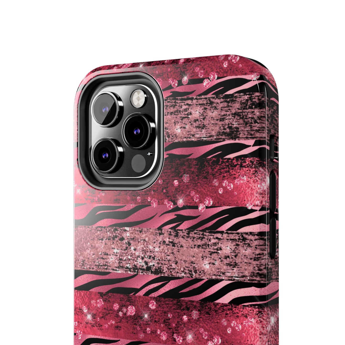 Pink Tiger Design Tough Phone Case compatible with a large variety of phone models, Gift, Phone Case