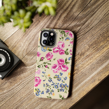 Western Pink Roses Design Tough Phone Case compatible with a large variety of iphone models