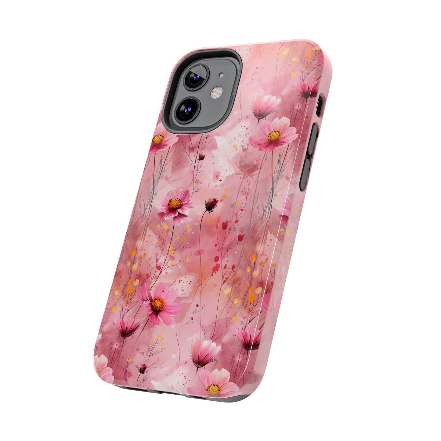 Pastel Grunge Floral pattern iPhone Case, Aesthetic Phone Cover, Artsy Floral Design, Protective Phone Cover compatible with a large variety of iPhone models, Phone Case, Gift