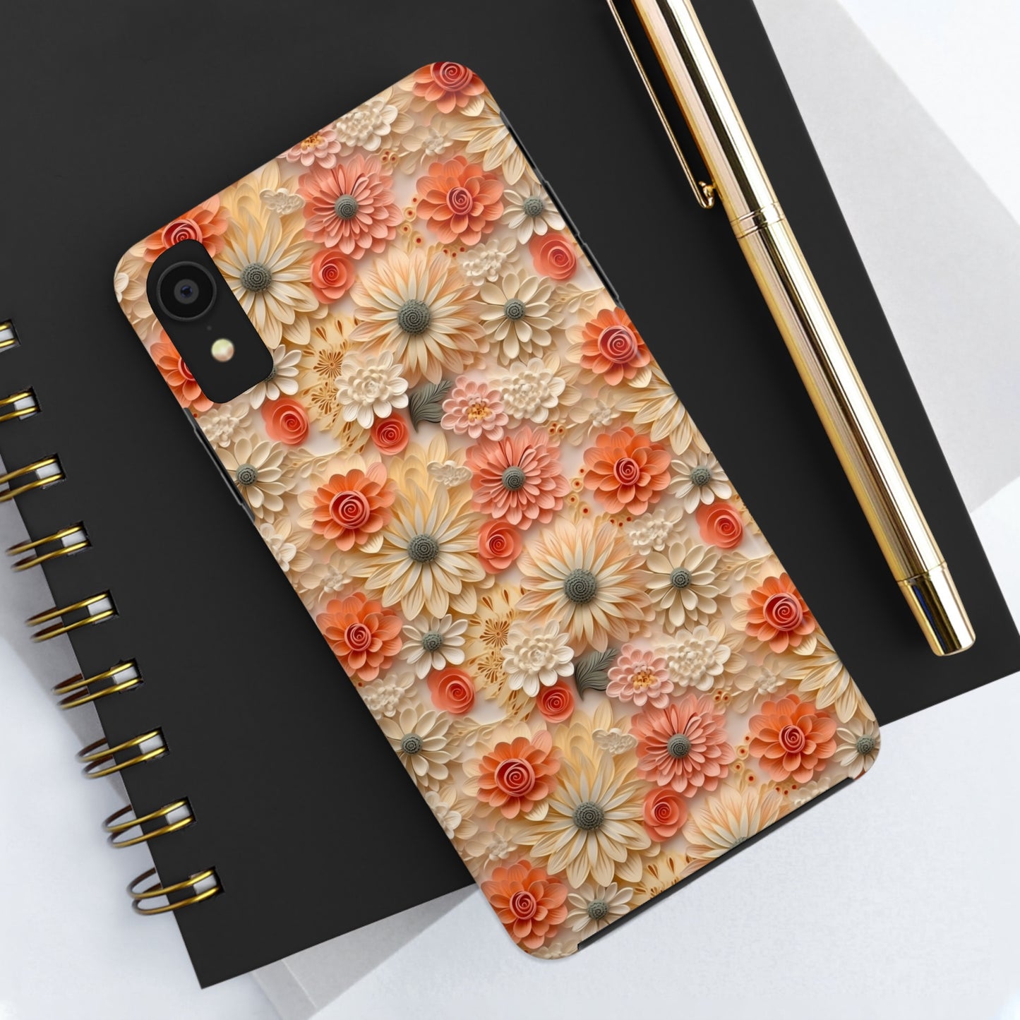 3D Wildflower Floral Pattern print design Phone Case- Lightweight, Impact Resistant Cover for iPhone 6, 6s, 12, 13, 14, 15