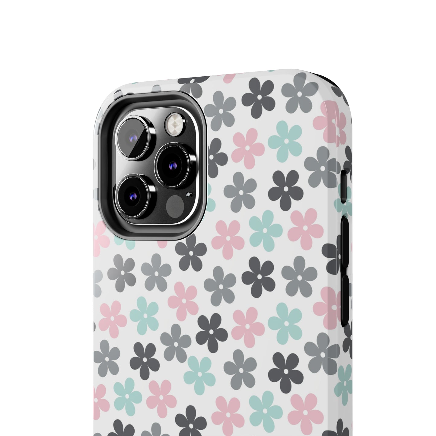 Pastel Groovy Flowers print design Tough Phone Case compatible with a large variety of iphone models