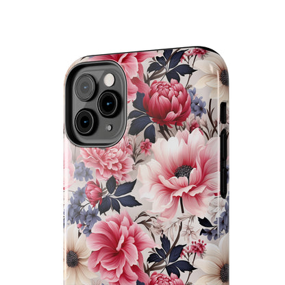 Elegant Blooms Digital print Design Tough Phone Case compatible with a large variety of iPhone models, Gift, Phone Case