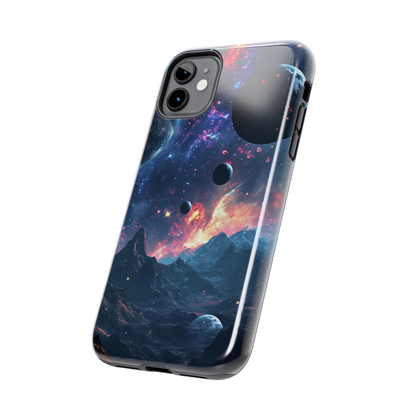 Galaxy Themed Digital print Design Tough Phone Case compatible with a large variety of iPhone models, Gift, Phone Case