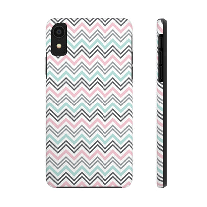 Pastel Chevron print design Tough Phone Case compatible with a large variety of iphone models