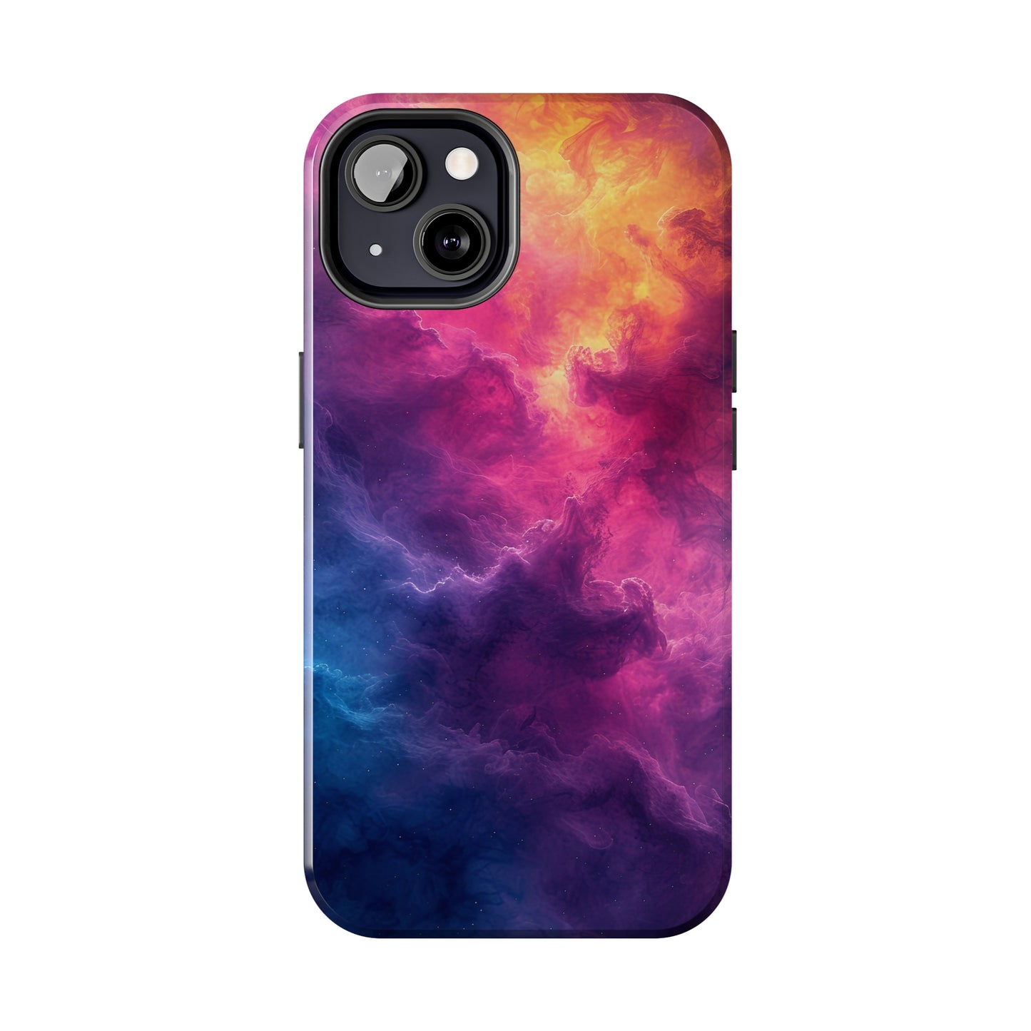 Abstract Art Colorful Nebula Design Phone Case- Lightweight, Impact Resistant Cover for iPhone 6, 6s, 12, 13, 14, 15