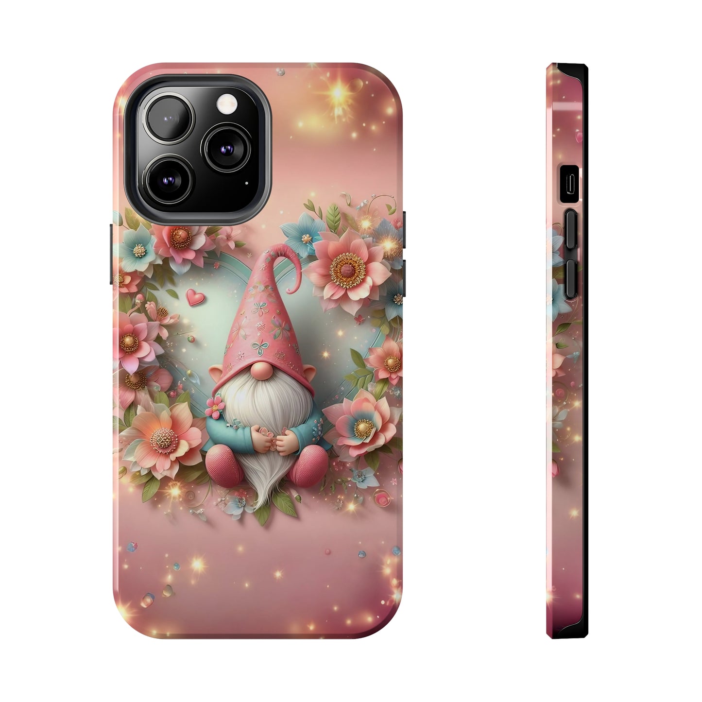 Super Cute Gnome Digital print Design Tough Phone Case compatible with a large variety of iPhone models, Gift, Phone Case