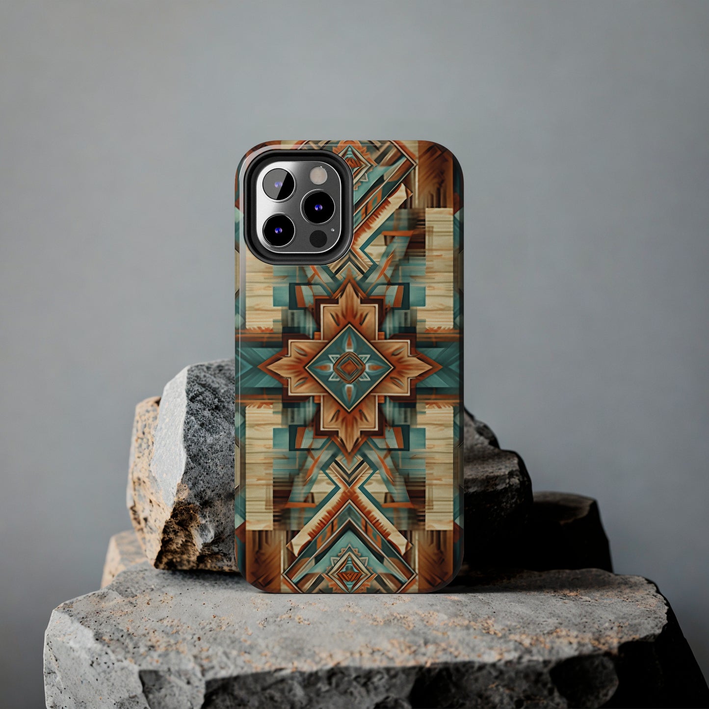 Native American Pattern Design Tough Phone Case compatible with a large variety of iPhone models, Gift, Phone Case