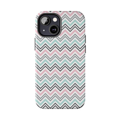 Pastel Chevron print design Tough Phone Case compatible with a large variety of iphone models