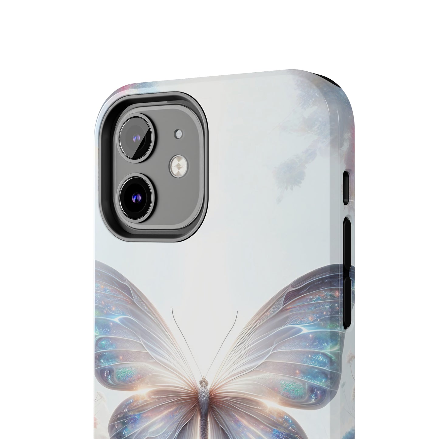 Fantasy Butterfly and Floral design Tough Phone Case compatible with a large variety of iphone models