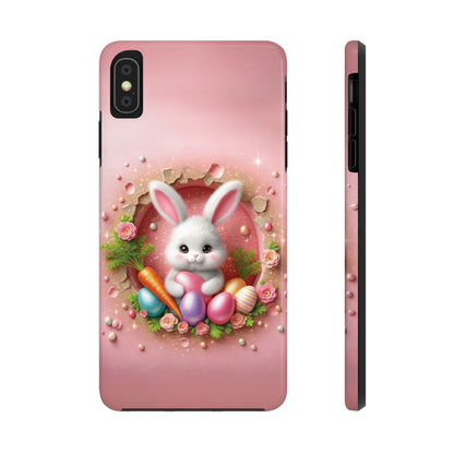 Easter Bunny Hole in the Wall design Tough Phone Case compatible with a large variety of iphone models