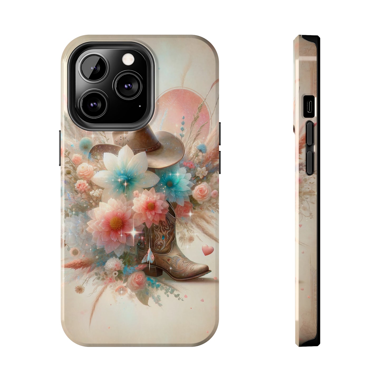 Western Boho Pattern Design Tough Phone Case compatible with a large variety of iPhone models, Gift, Phone Case