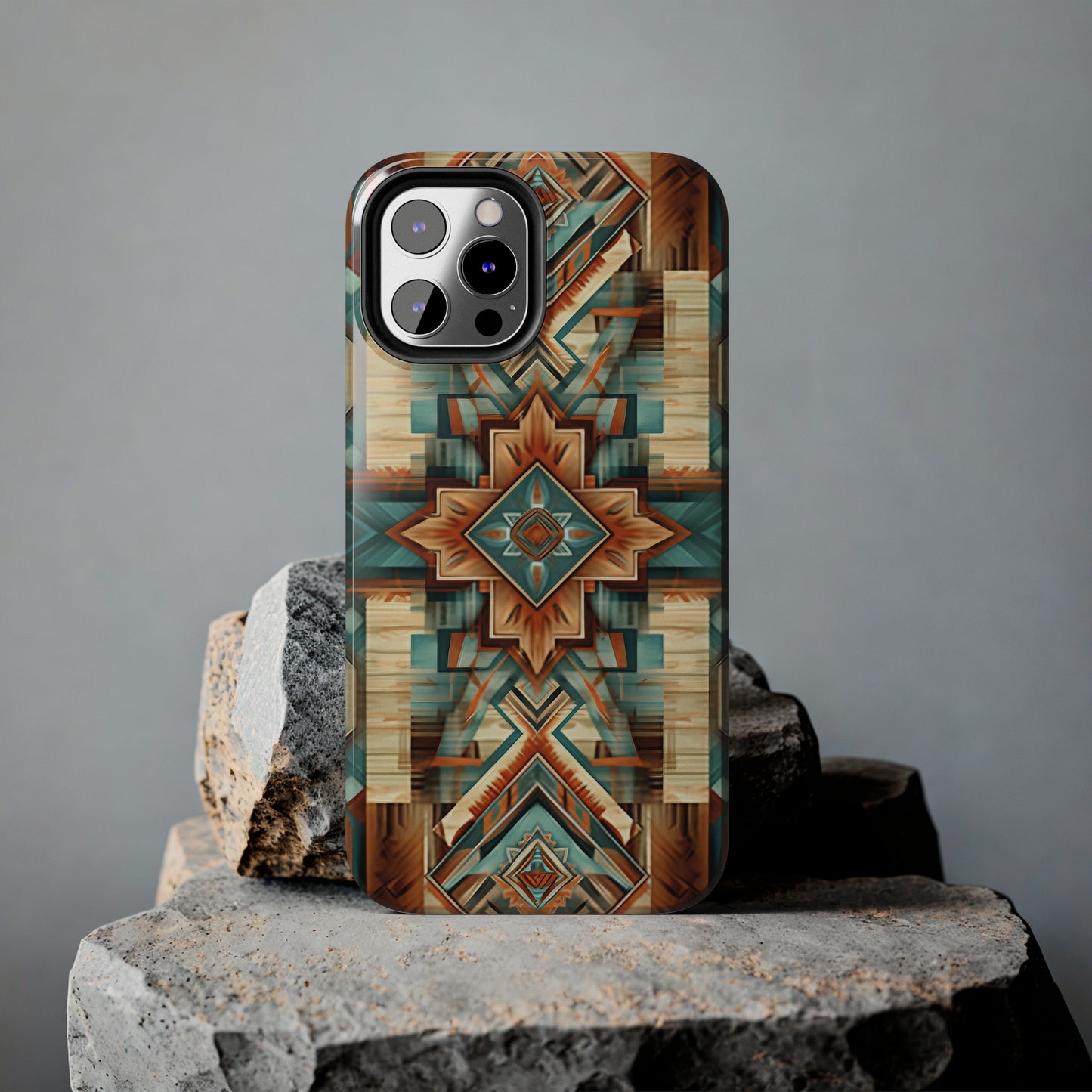 Native American Pattern Design Tough Phone Case compatible with a large variety of iPhone models, Gift, Phone Case