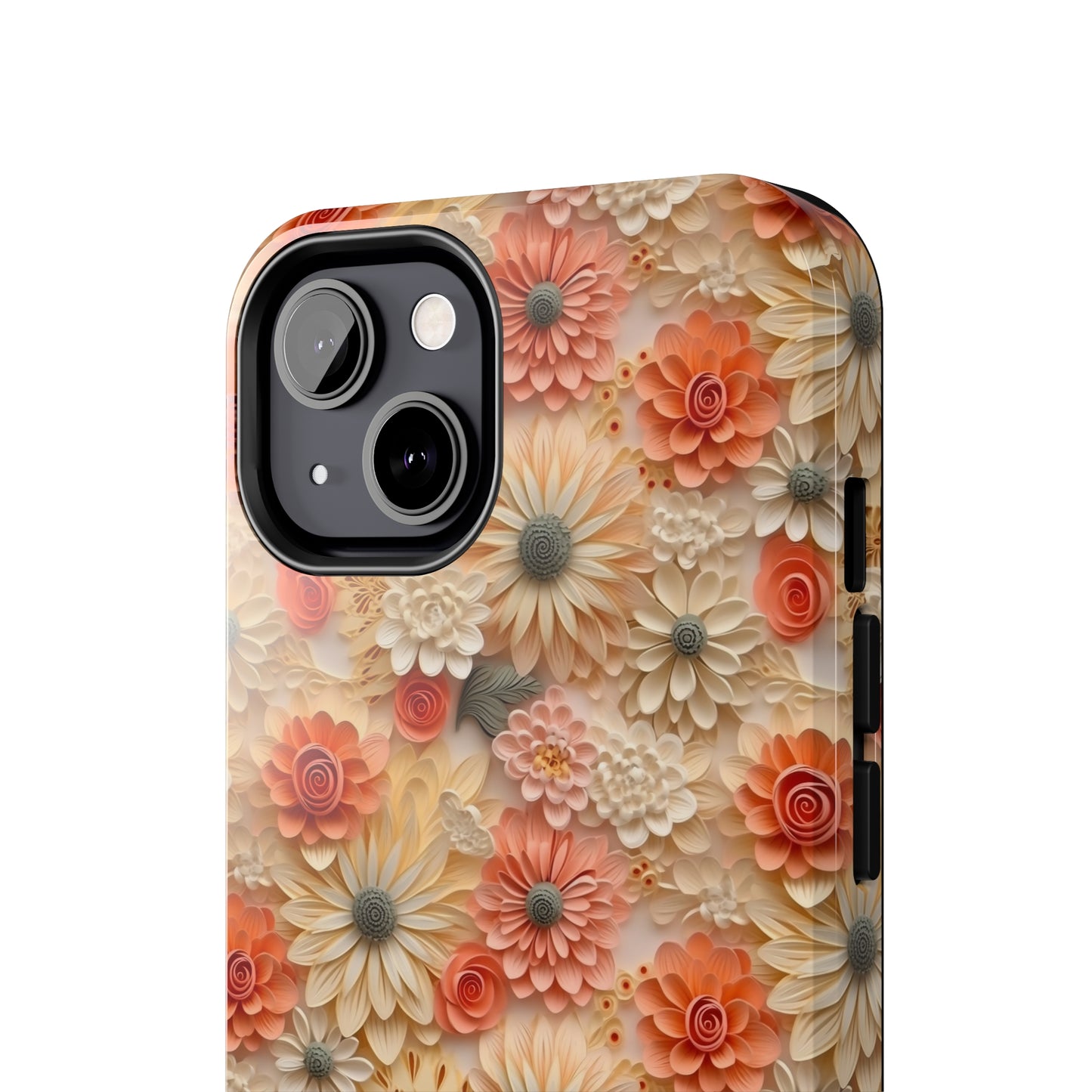 3D Wildflower Floral Pattern print design Phone Case- Lightweight, Impact Resistant Cover for iPhone 6, 6s, 12, 13, 14, 15