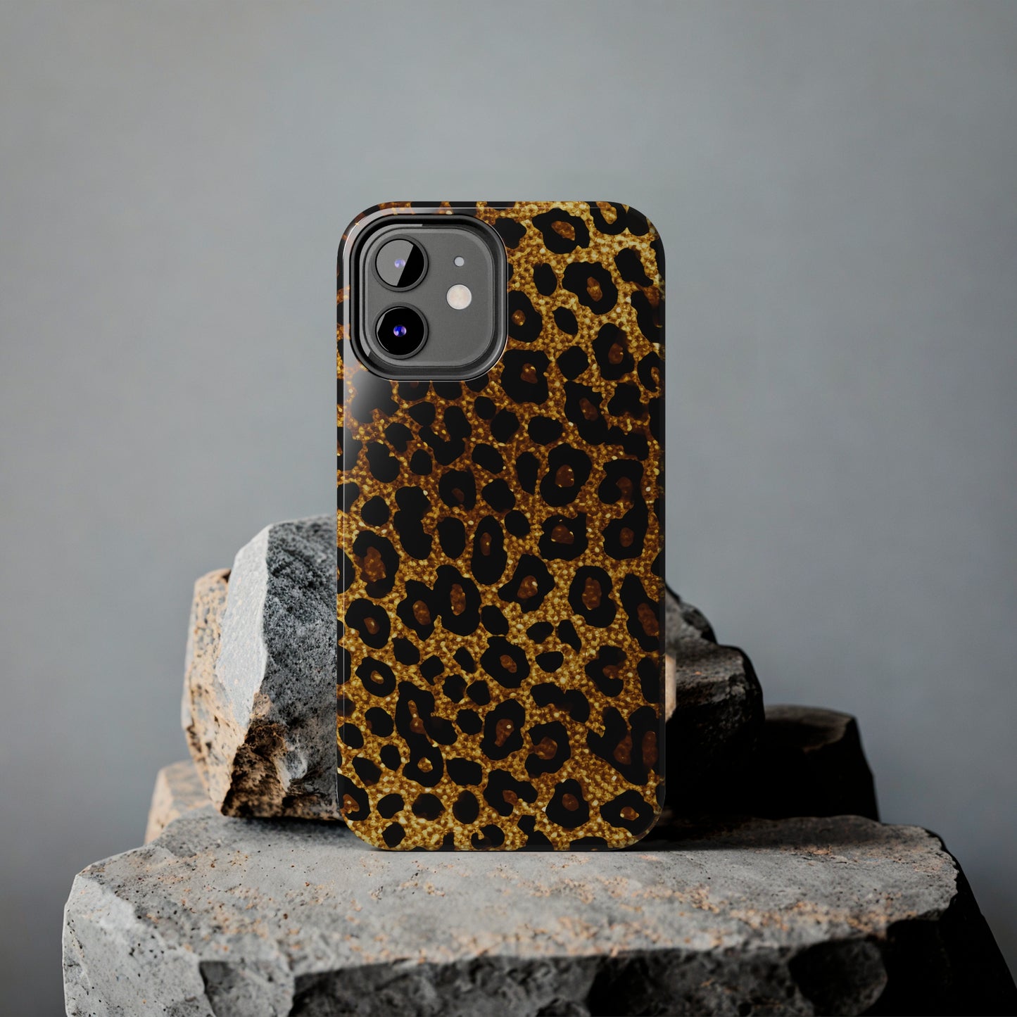 Cheetah Print design Tough Phone Case compatible with a large variety of iPhone models, Birthday Gift, Phone Case