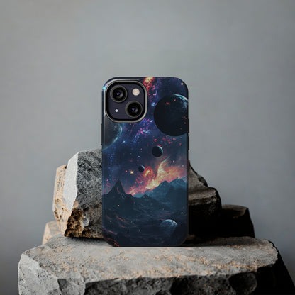 Galaxy Themed Digital print Design Tough Phone Case compatible with a large variety of iPhone models, Gift, Phone Case