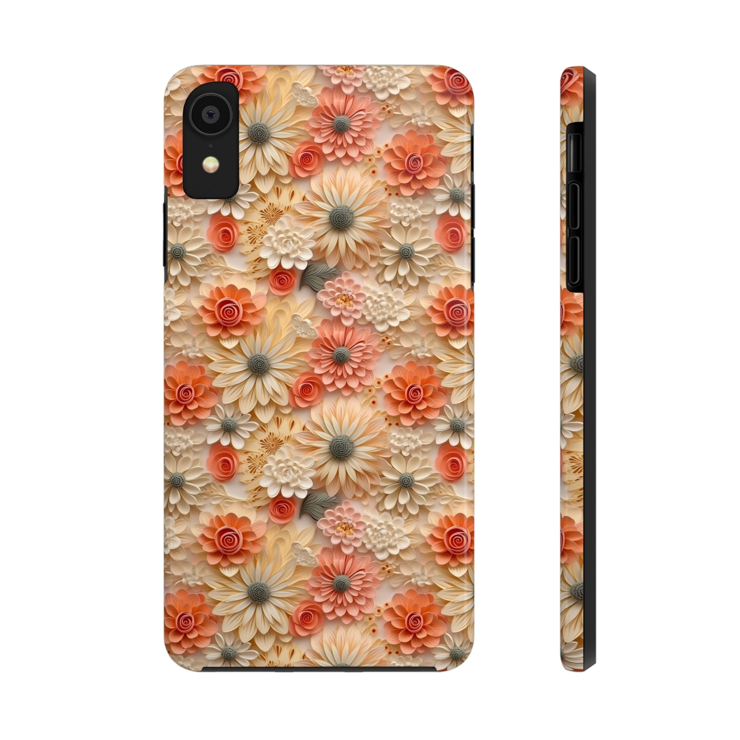 3D Wildflower Floral Pattern print design Phone Case- Lightweight, Impact Resistant Cover for iPhone 6, 6s, 12, 13, 14, 15