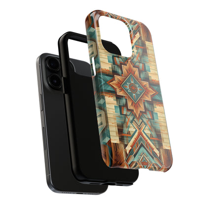 Native American Pattern Design Tough Phone Case compatible with a large variety of iPhone models, Gift, Phone Case