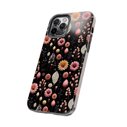 Floating Flowers print design Tough Phone Case compatible with a large variety of iphone models