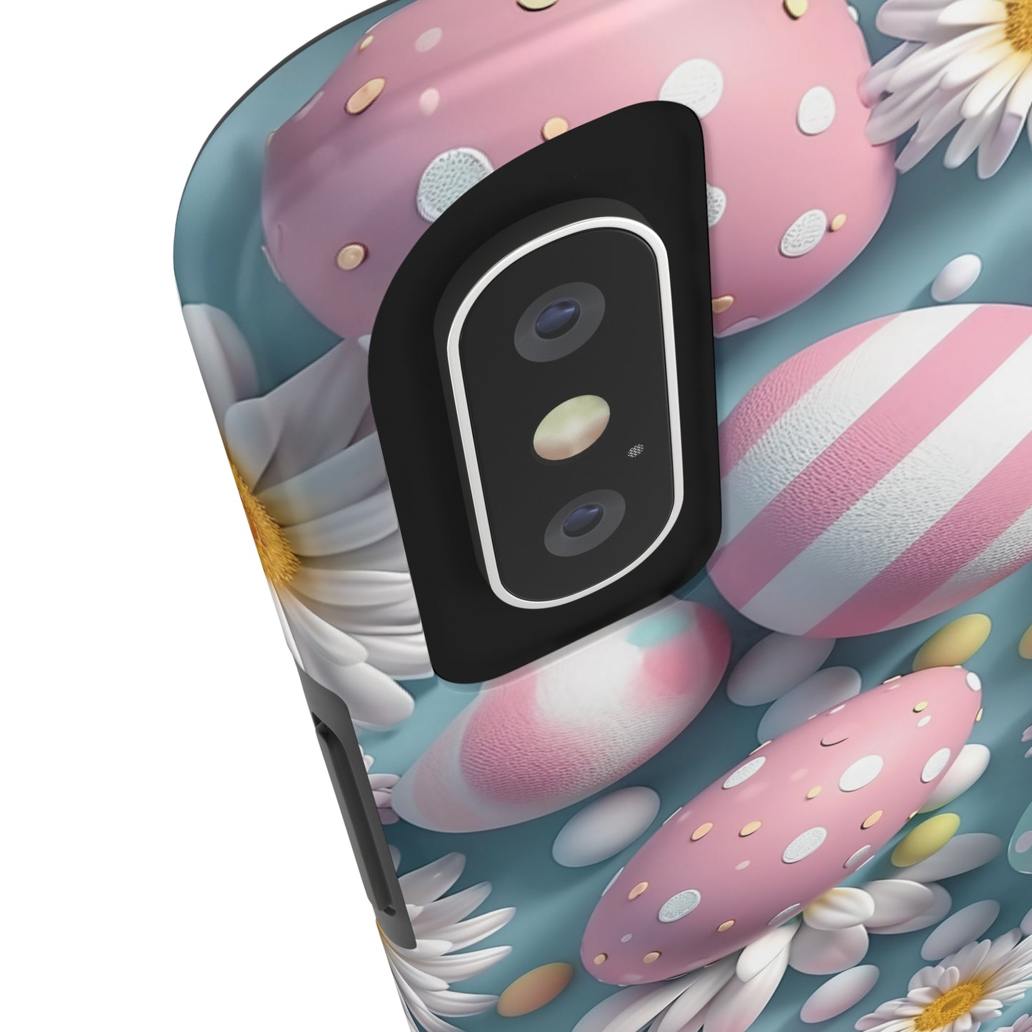 Easter Eggs and Daisies Digital print Design Tough Phone Case compatible with a large variety of iPhone models, Gift, Phone Case