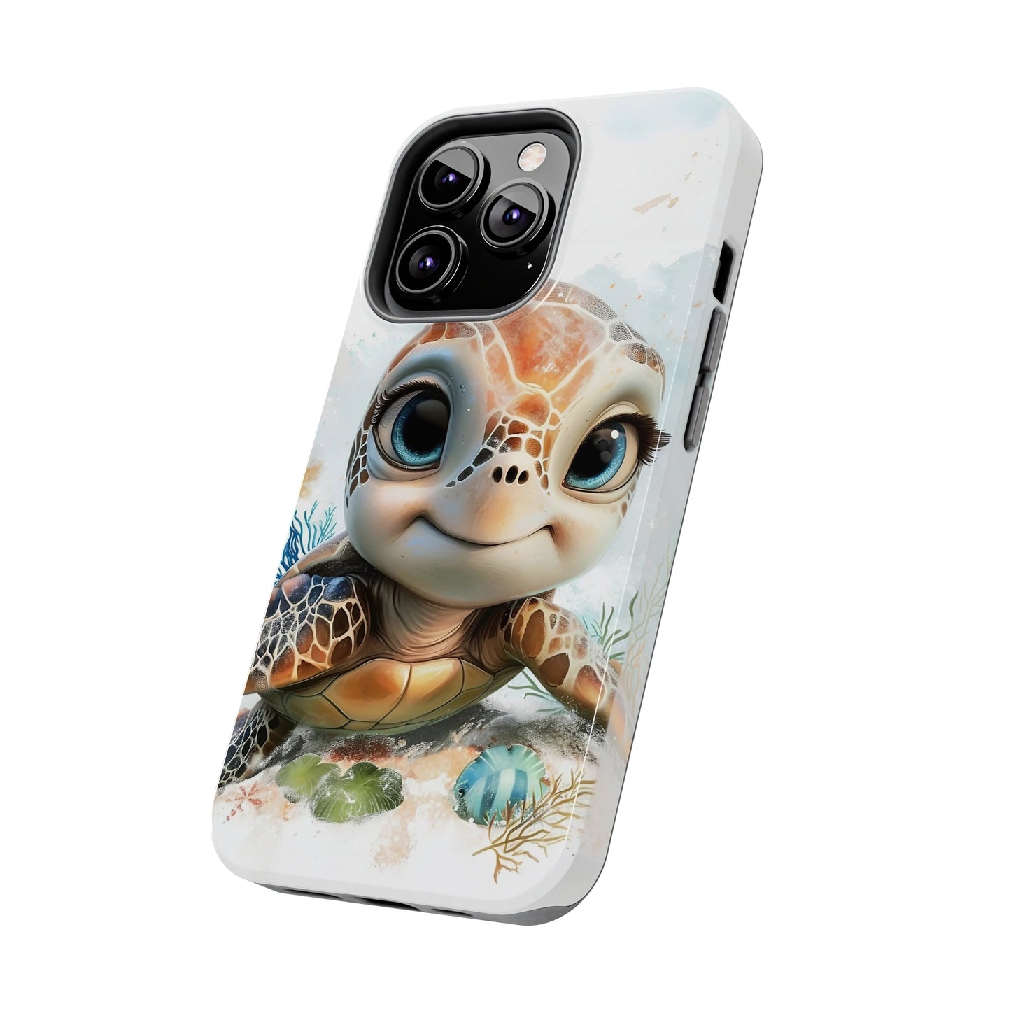 Cute Sea Turtle print Design Tough Phone Case compatible with a large variety of iPhone models, Gift, Phone Case