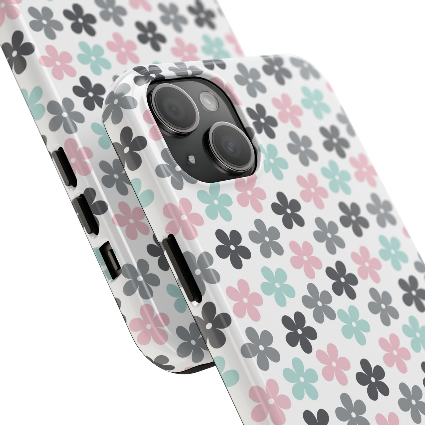 Pastel Groovy Flowers print design Tough Phone Case compatible with a large variety of iphone models