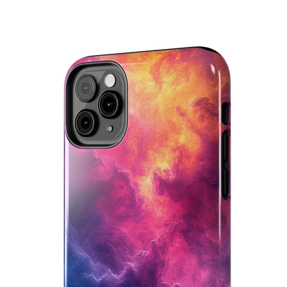 Abstract Art Colorful Nebula Design Phone Case- Lightweight, Impact Resistant Cover for iPhone 6, 6s, 12, 13, 14, 15